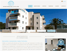 Tablet Screenshot of apartamentoscatalinaformentera.com
